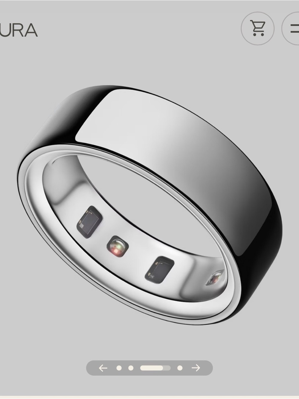 NWT [Unopened] Oura Ring 4 - Silver Color